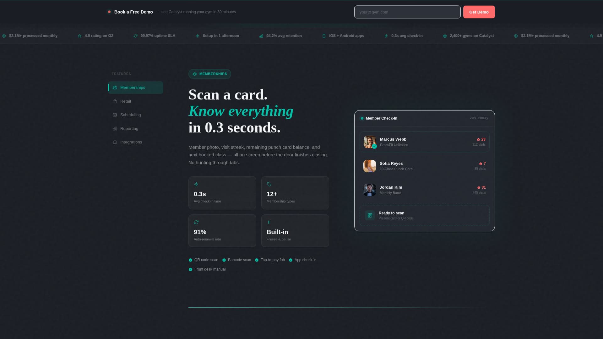 Catalyst - Dynamic Fitness Landing Page Template