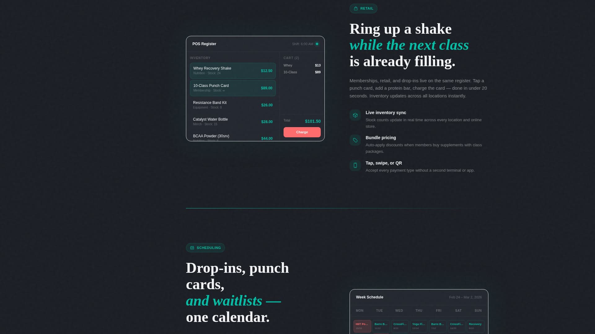 Catalyst - Dynamic Fitness Landing Page Template