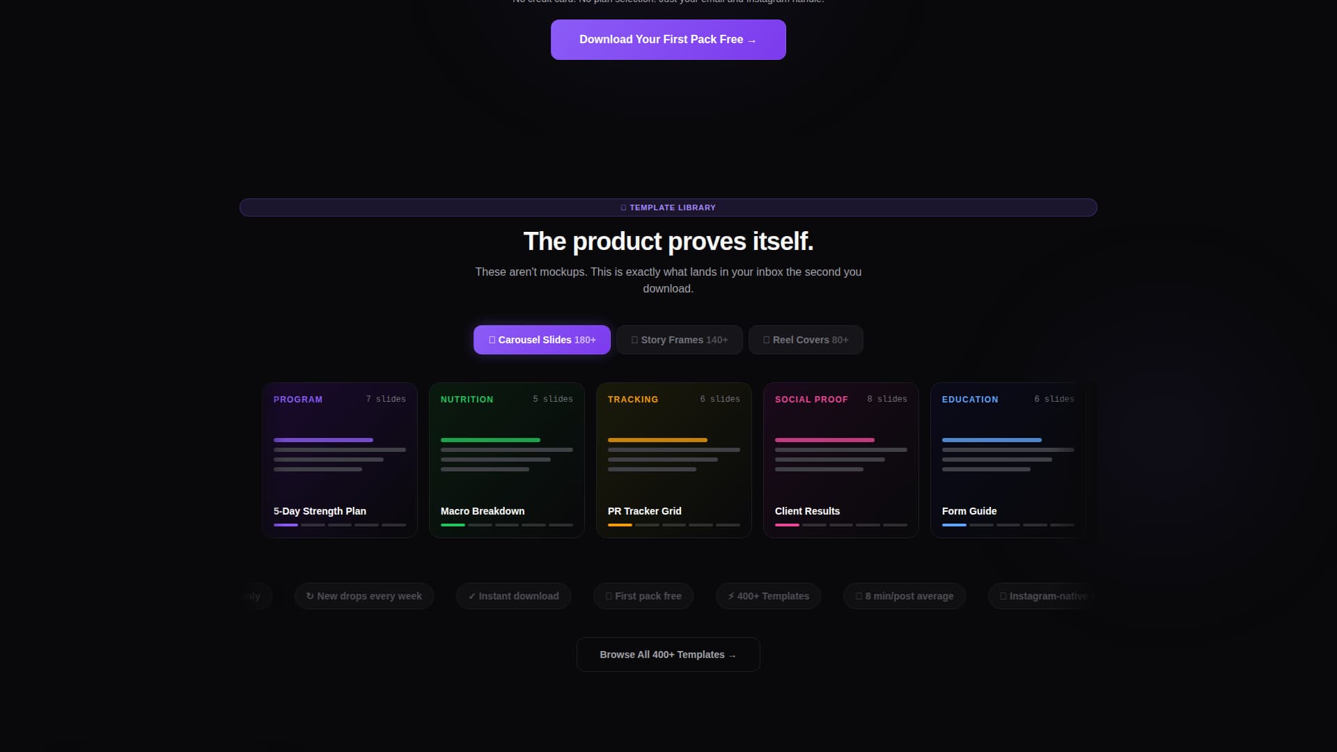 Grind - High-Impact Fitness Landing Page Template