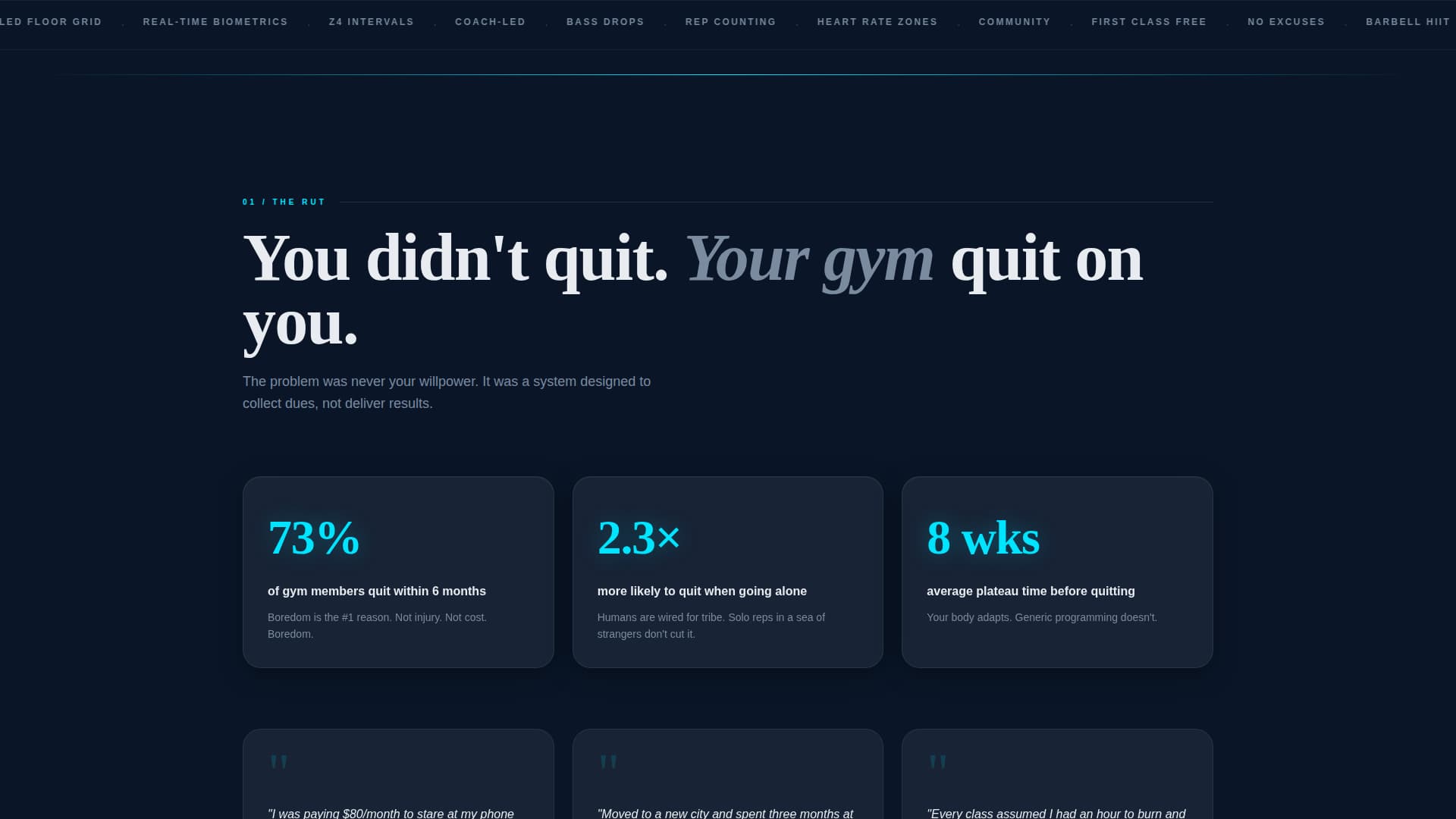 Fitness Studio Advanced Professional Website Template
