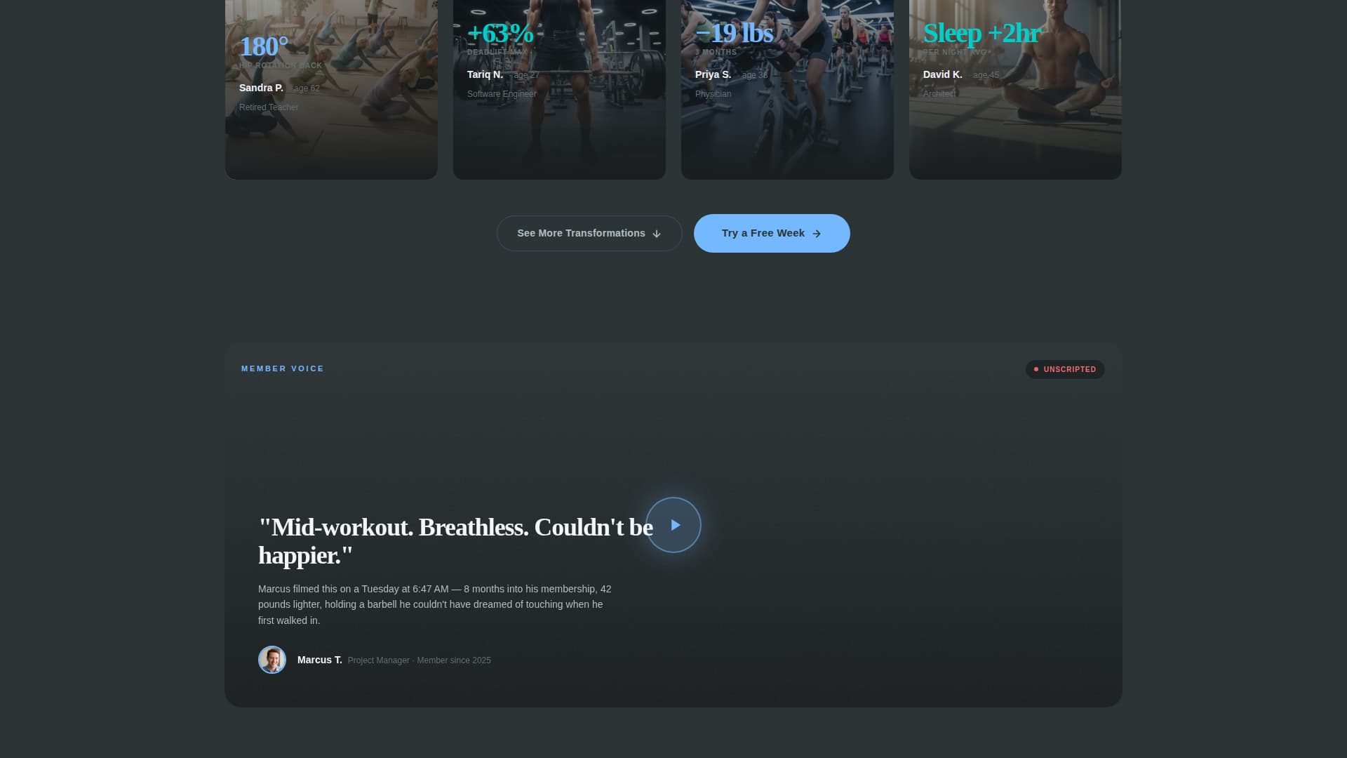 Fitness Studio Specialist Professional Website Template