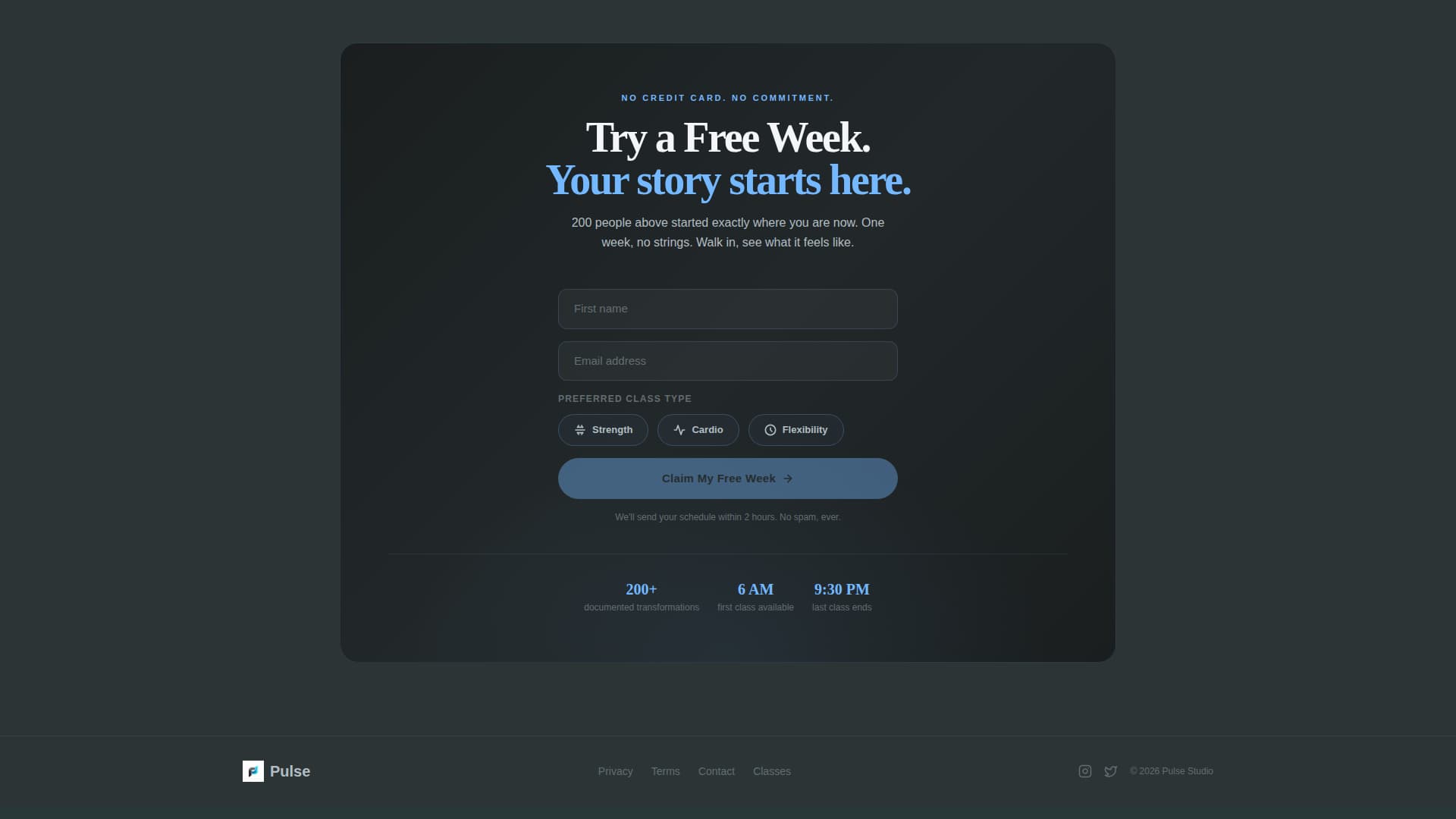 Fitness Studio Specialist Professional Website Template