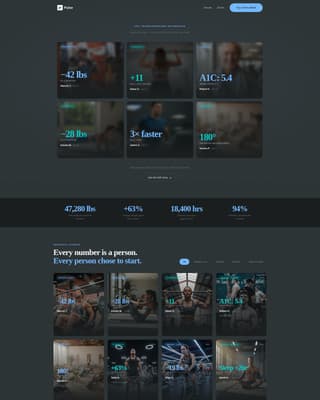 Fitness Studio Specialist Professional Website Template