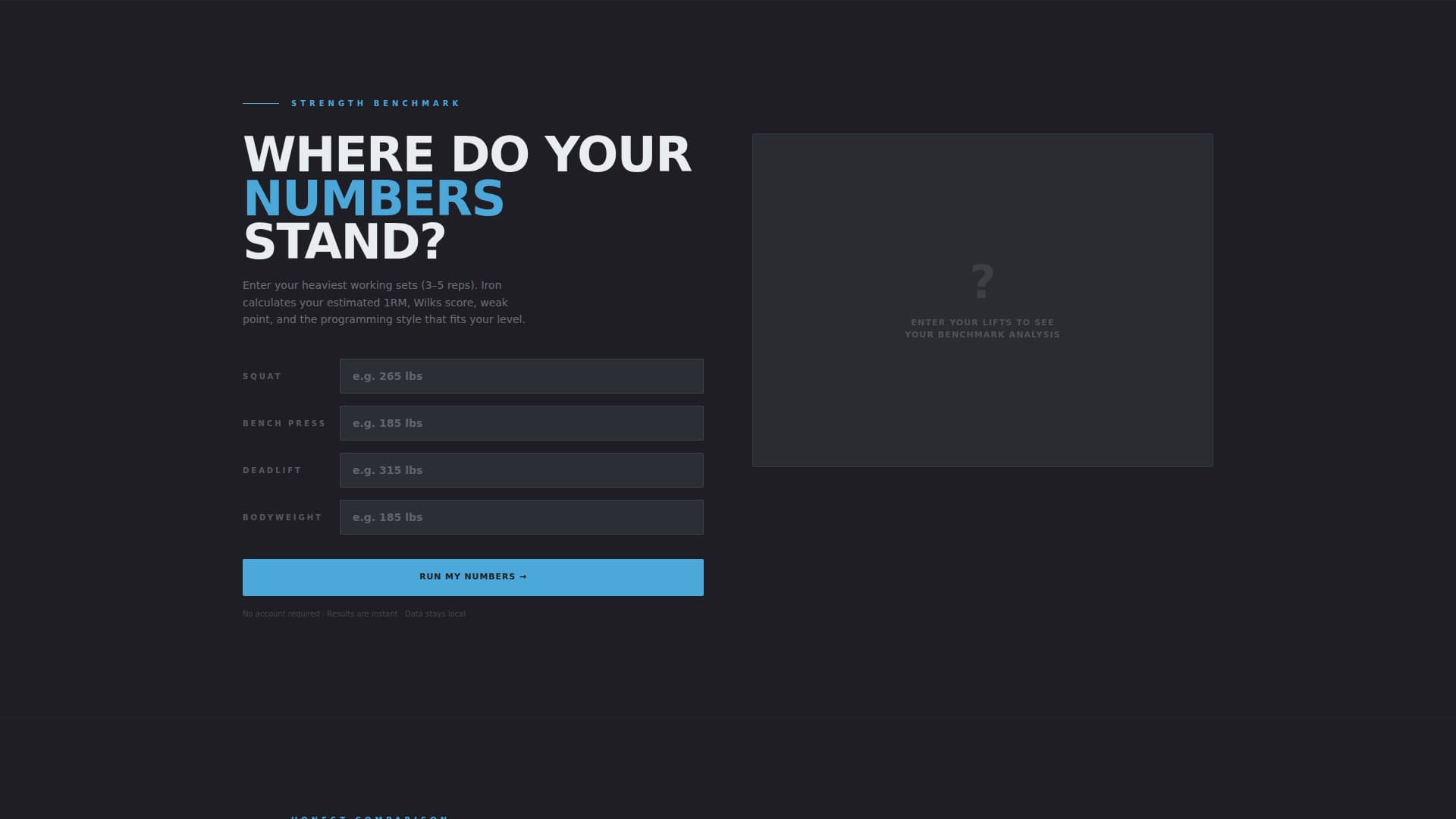 Iron - Adaptive Training Landing Page Template