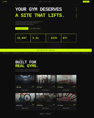 Forge - Powerful Fitnessbuilder Landing Page Template