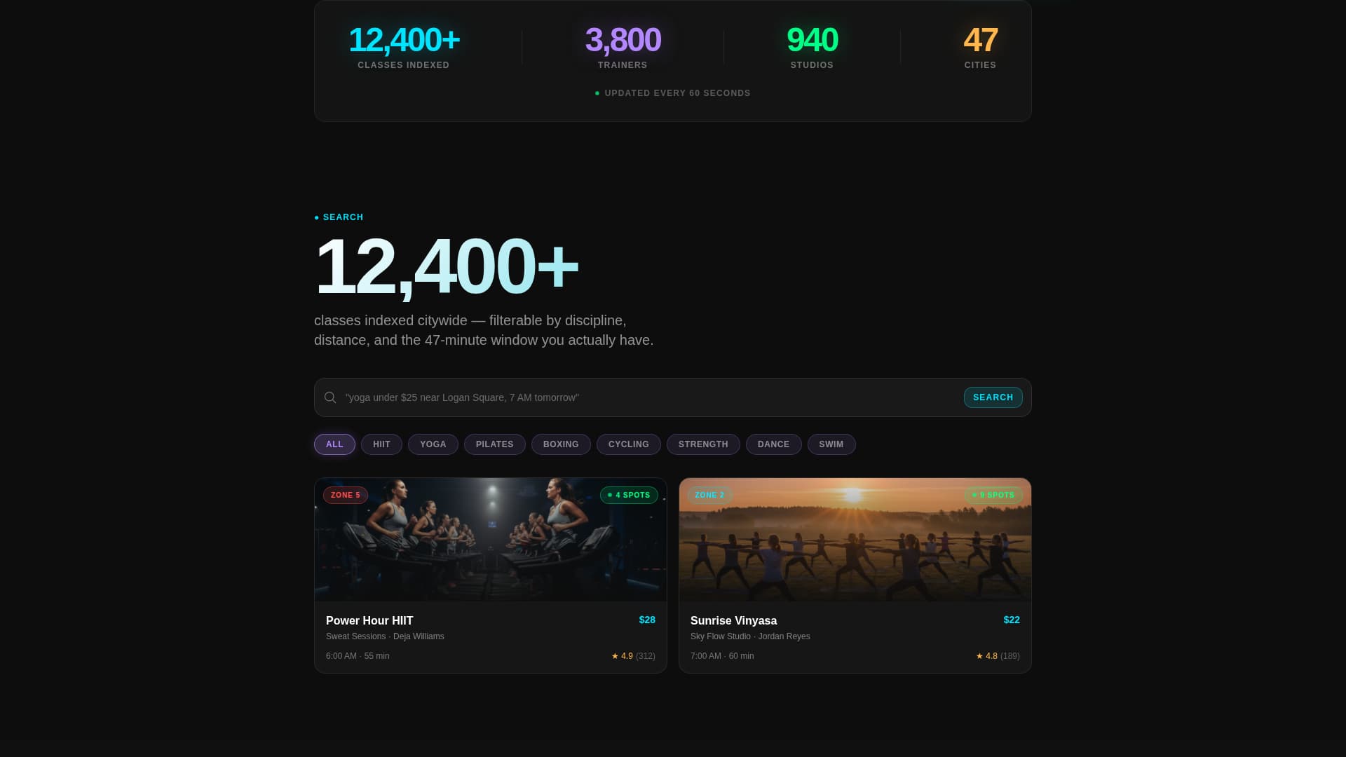 Pulse - Discoverable Fitness Landing Page Template