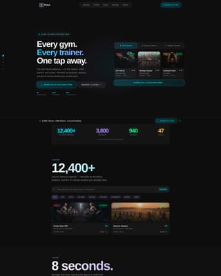 Pulse - Discoverable Fitness Landing Page Template