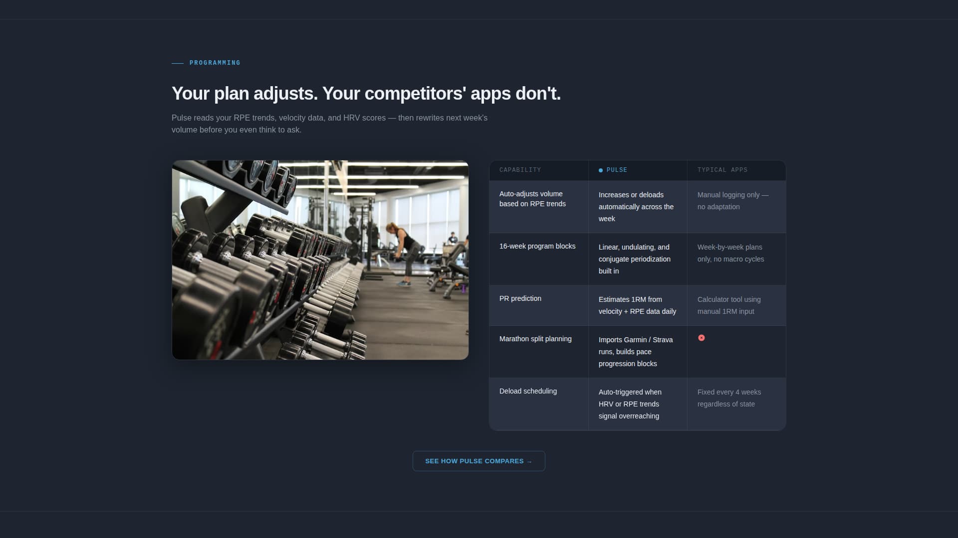 Pulse - Powerful Fitness App Landing Page Template
