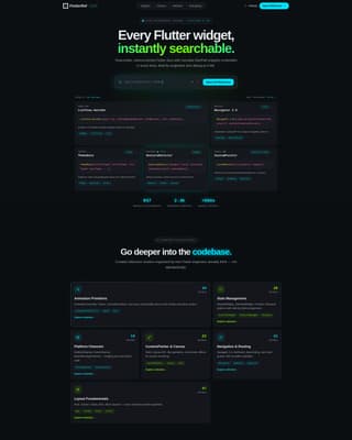 Flutterbase - Developer-First Documentation Landing Page Template