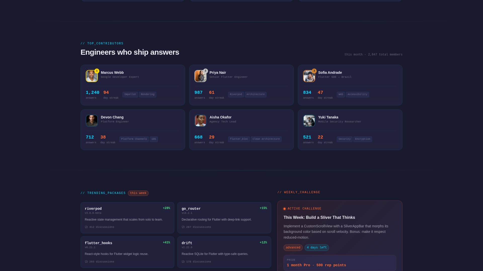 Flock - Dynamic Flutter Landing Page Template