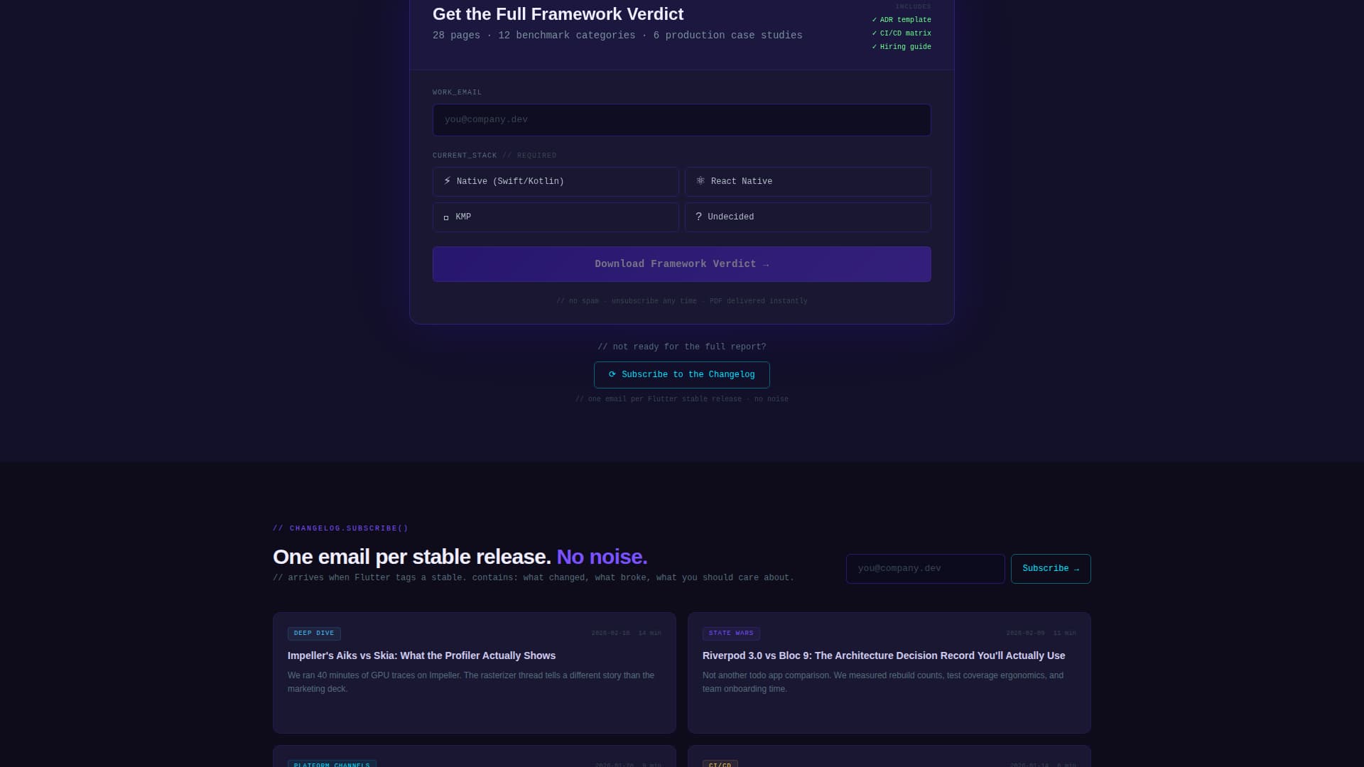 Dart - Decisive Flutter Landing Page Template