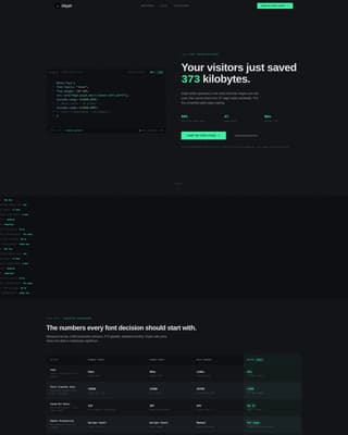 Glyph - High-Performance Font Hosting Landing Page Template