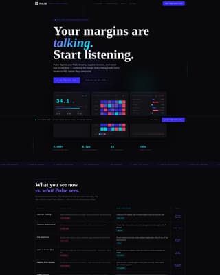 Monitor — Dining Platform Landing Page Template