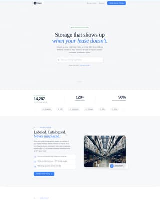 Stash - Reliable Studentstorage Landing Page Template