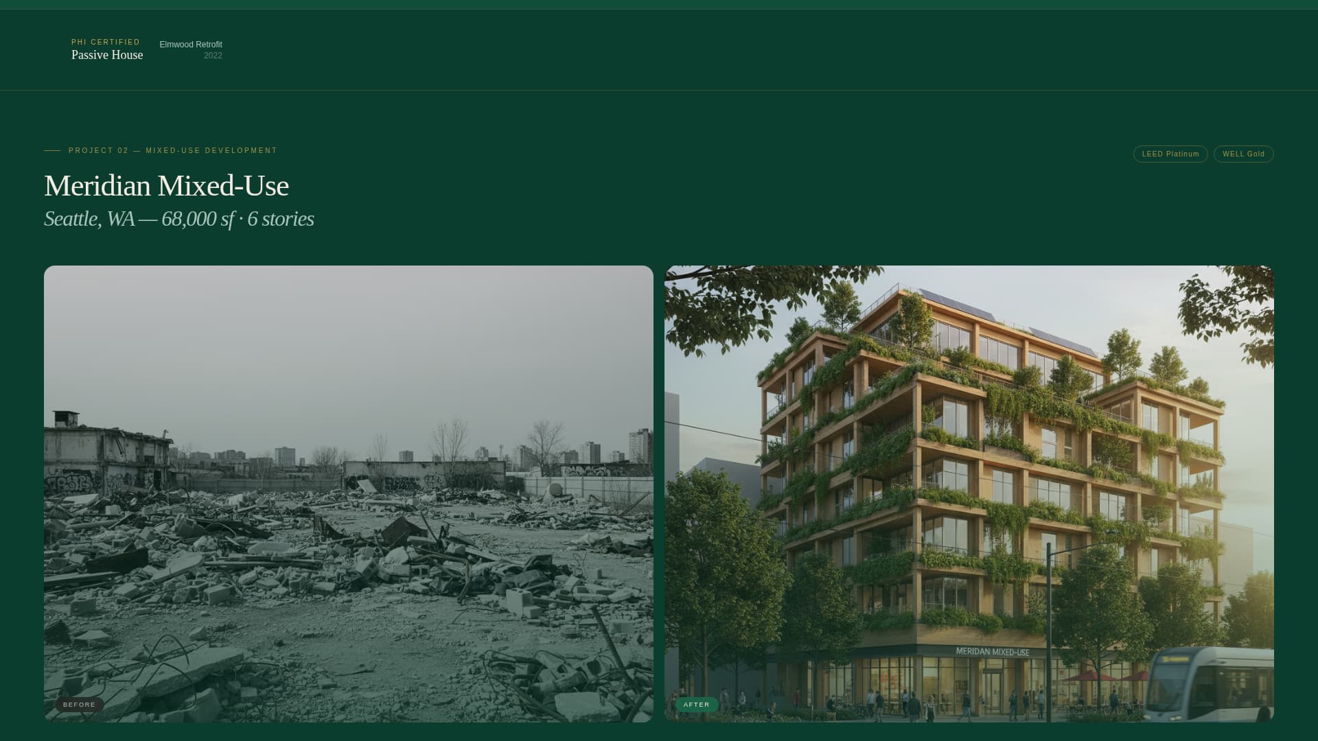 Greenframe - Precision Sustainablebuilder Landing Page Template