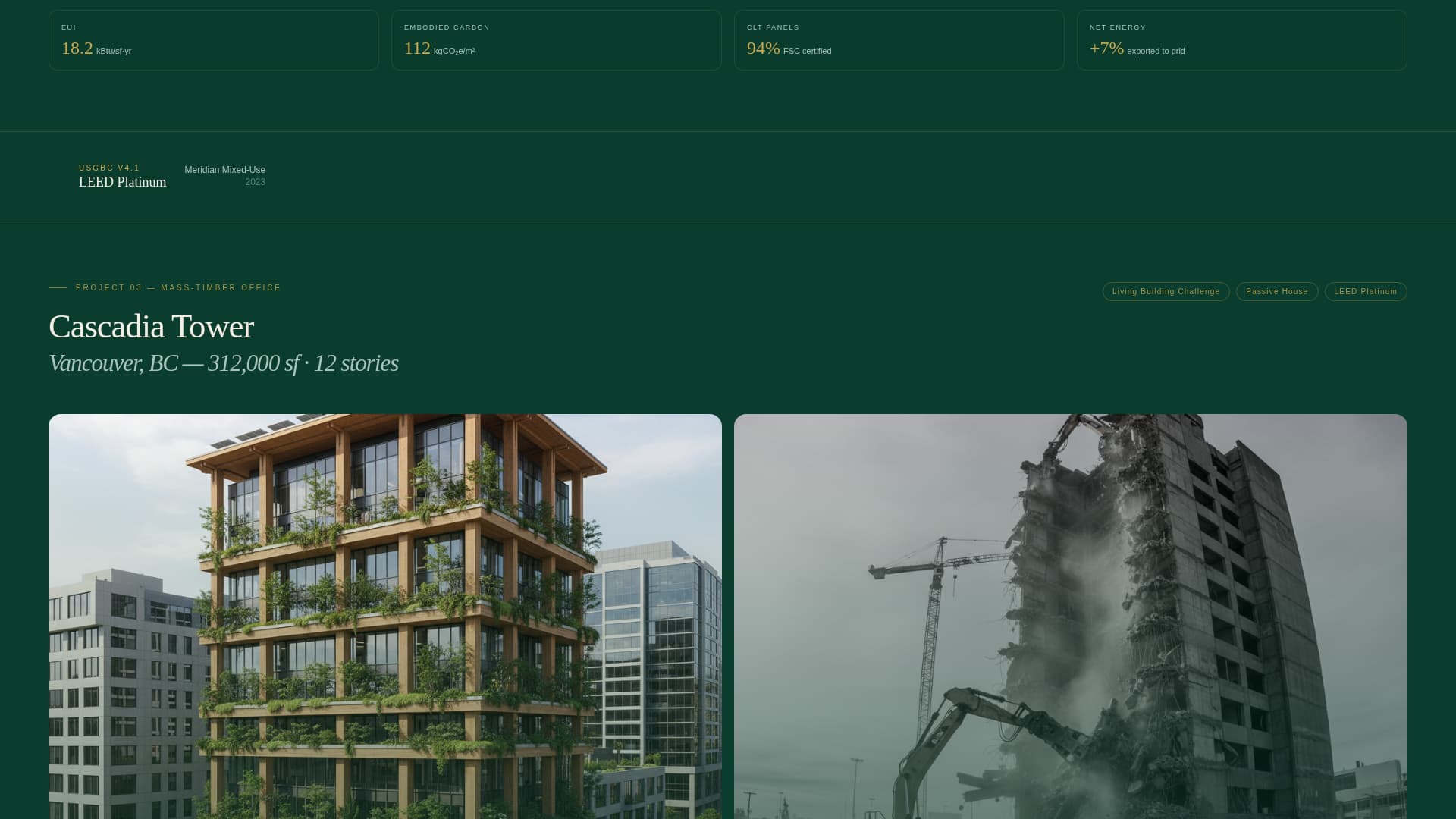 Greenframe - Precision Sustainablebuilder Landing Page Template