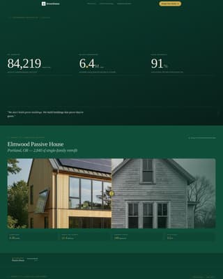 Greenframe - Precision Sustainablebuilder Landing Page Template