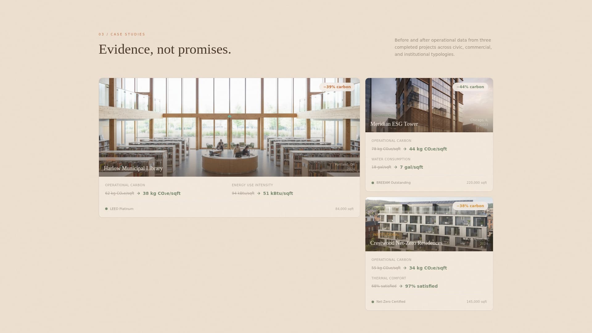 Sustain - Precision Architecture Landing Page Template