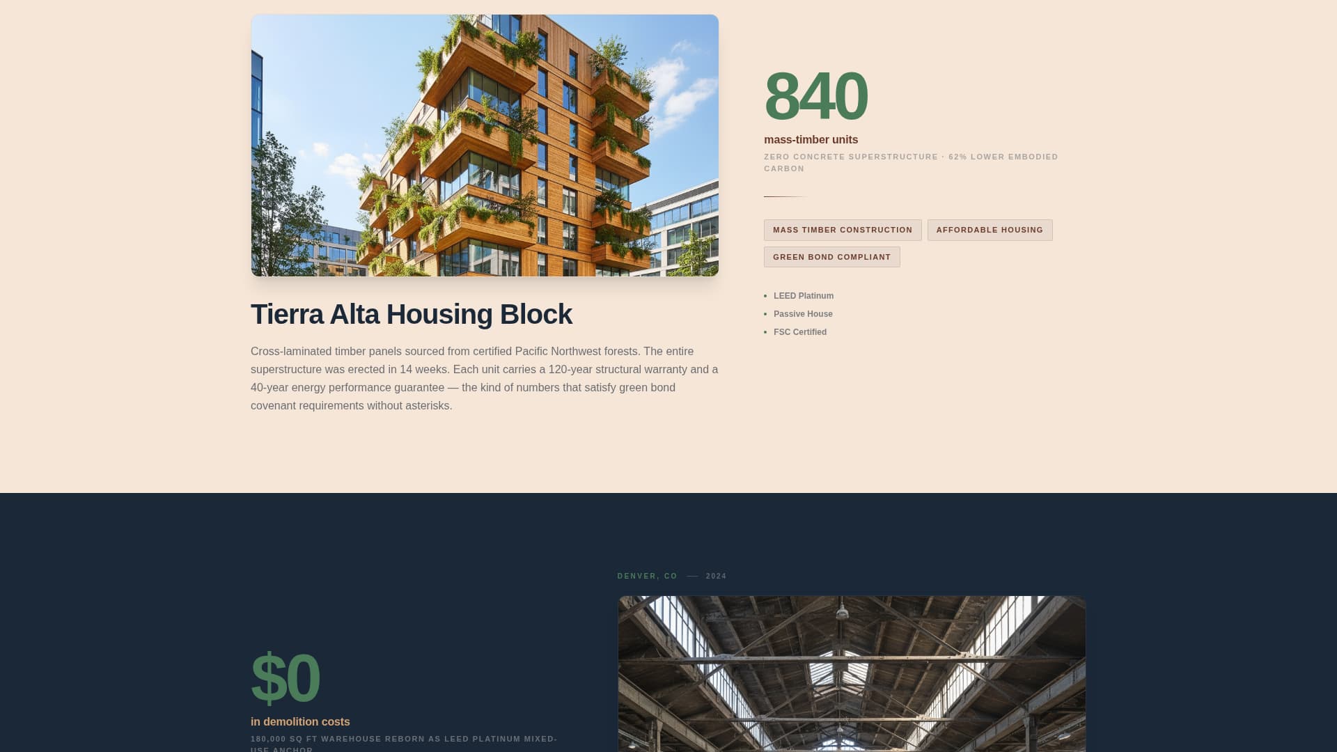 Mesa - Net-Zero Real Estate Landing Page Template