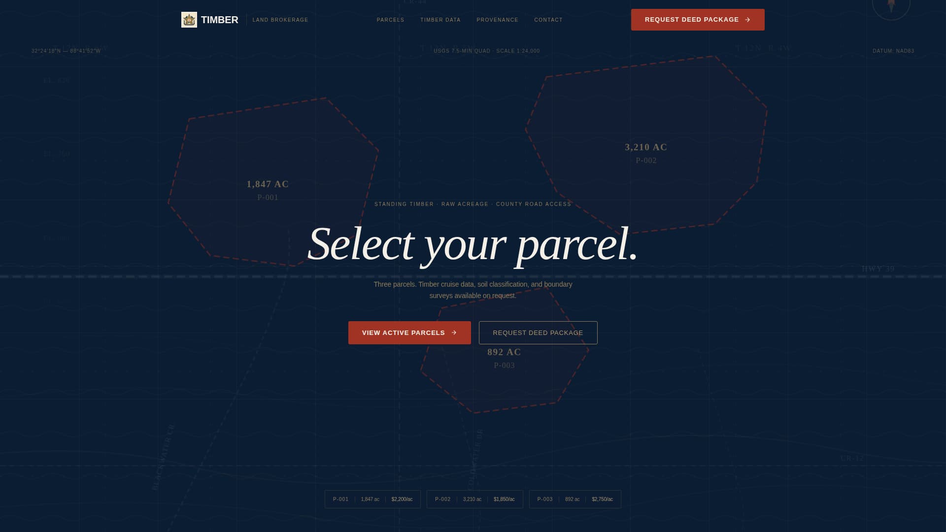Timber - Authoritative Timberland Landing Page Template