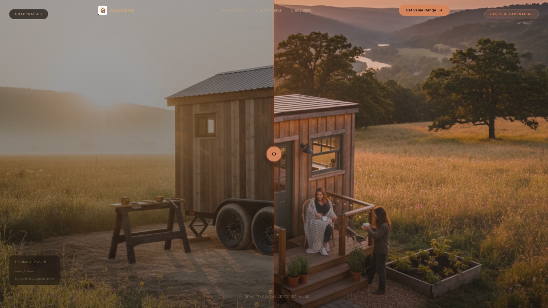 Appraise - Immersive Appraiser Landing Page Template