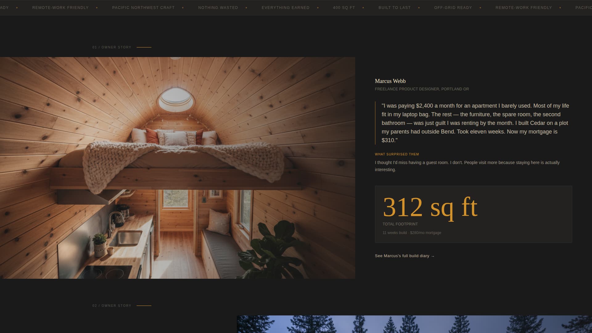 Nest — Dreamy Tiny Home Landing Page Template