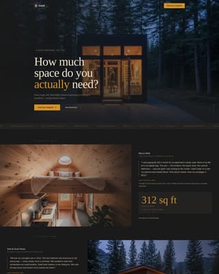 Nest — Dreamy Tiny Home Landing Page Template