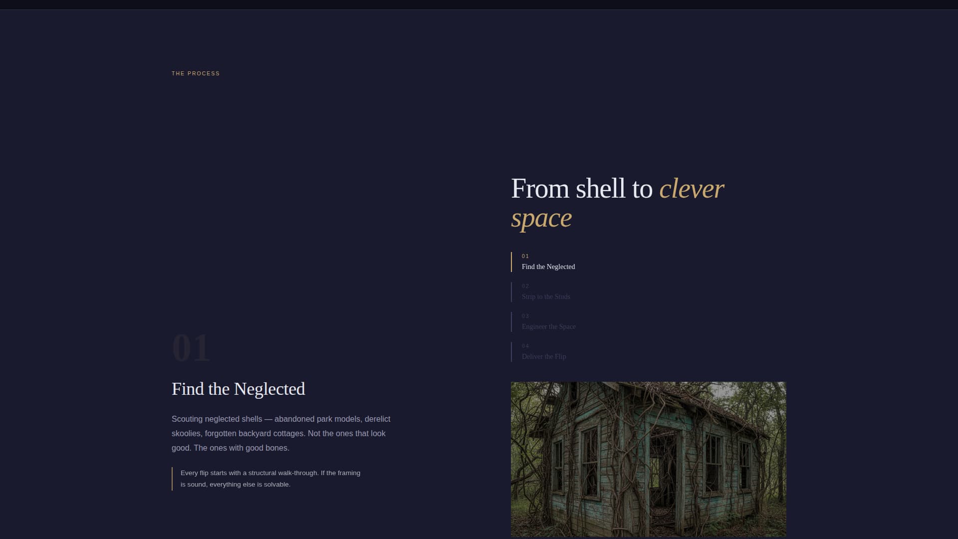 Downsize - Immersive Tinyhome Landing Page Template