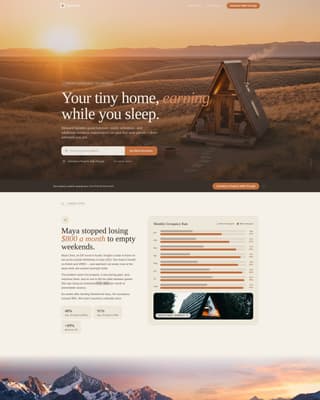 Steward - Pastoral Tinyhome Landing Page Template