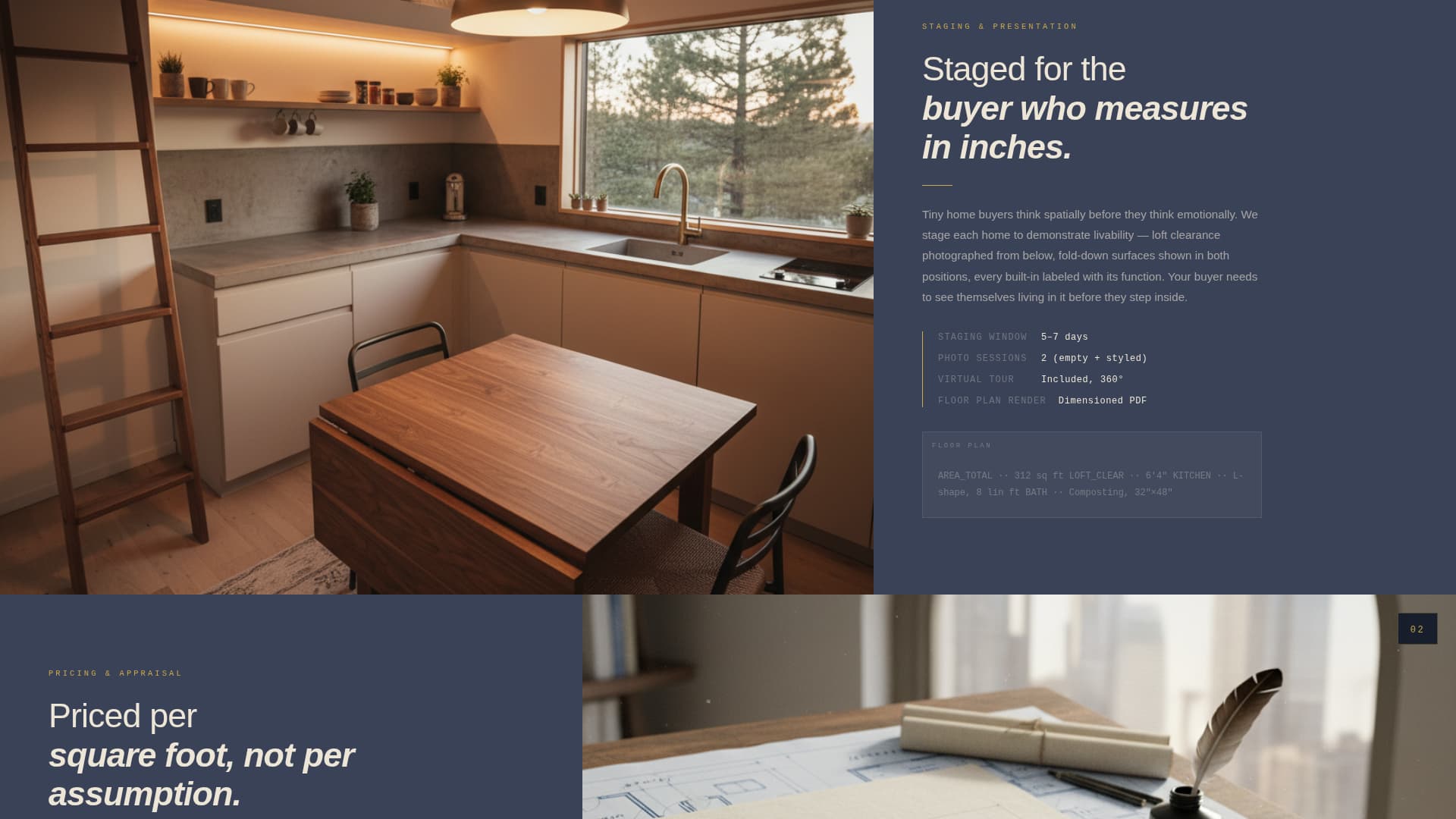 Perch - Precision Tinyhome Landing Page Template