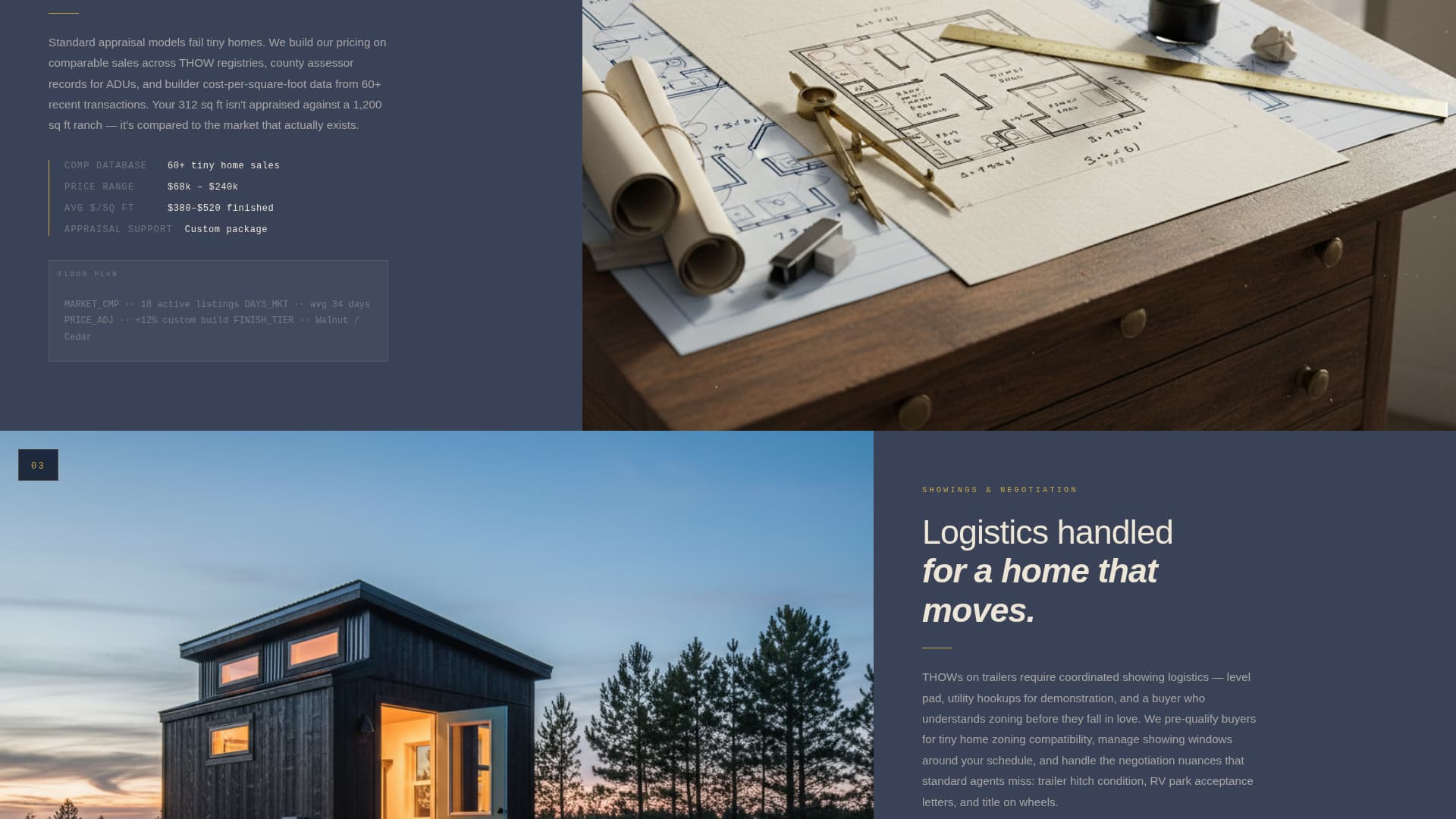 Perch - Precision Tinyhome Landing Page Template