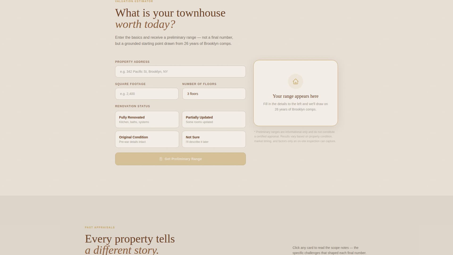 Appraise - Trusted Townhouse Landing Page Template