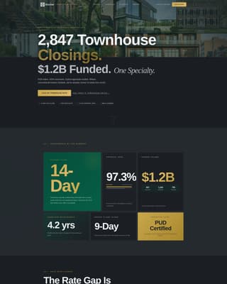 Vault — Authoritative Townhouse Mortgage Landing Page Template