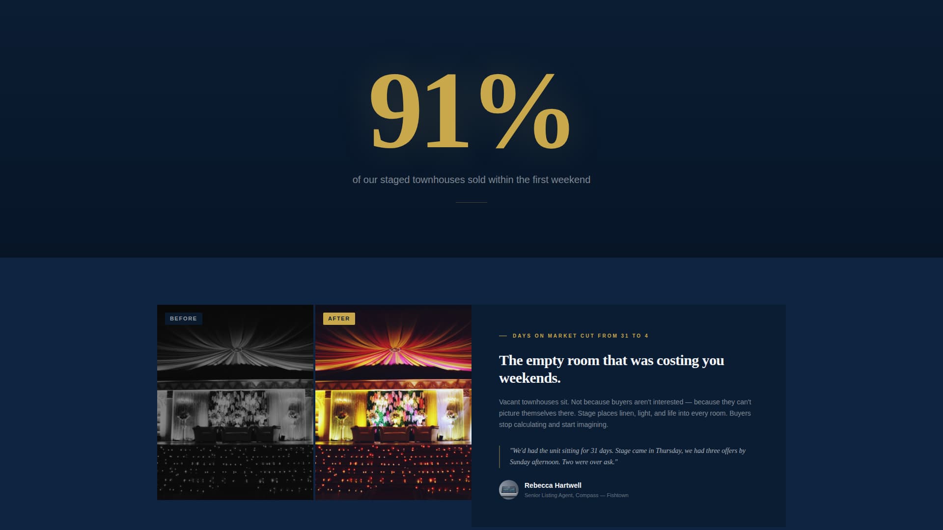 Stagecraft - Precision Townhouse Landing Page Template