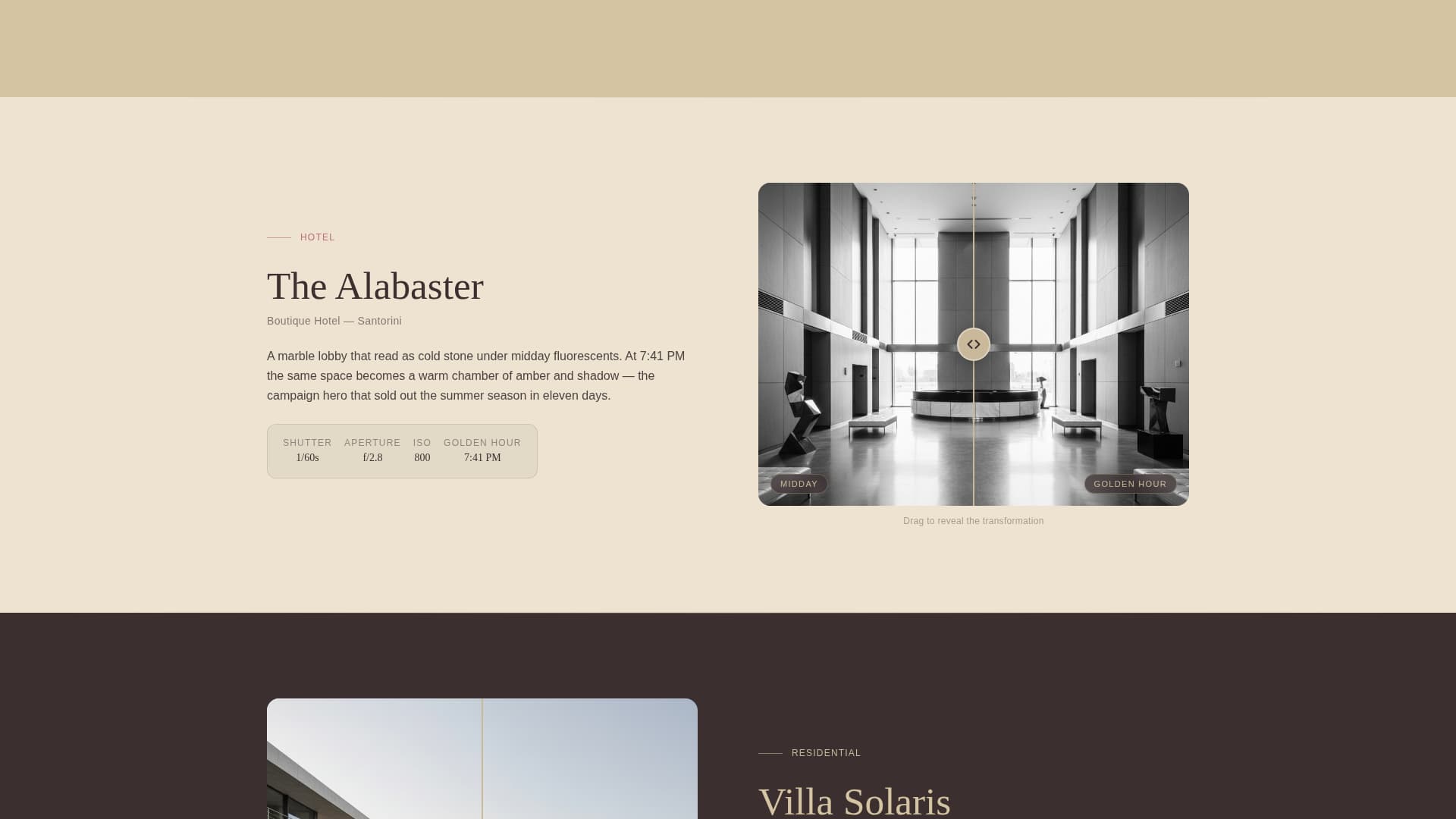 Dusk - Breathtaking Photography Landing Page Template