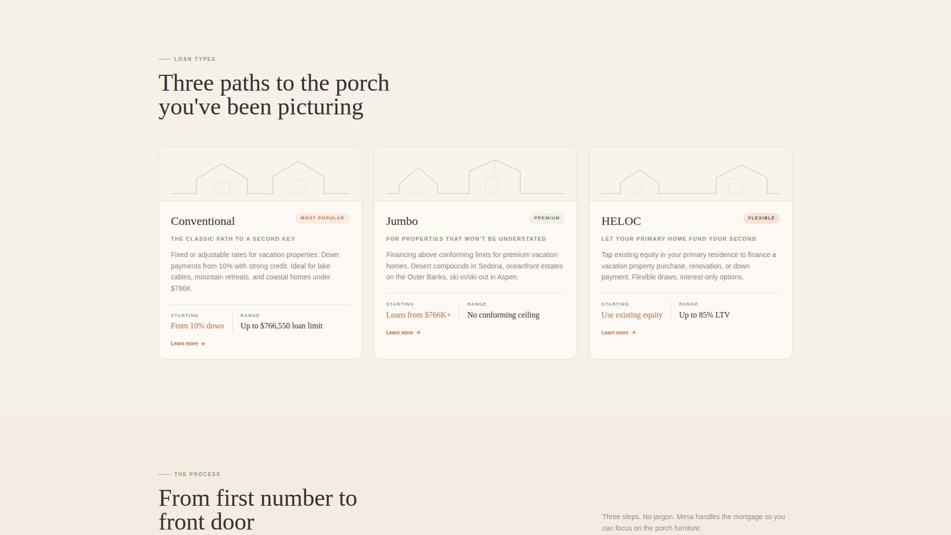 Mesa - Serene Vacationhome Landing Page Template