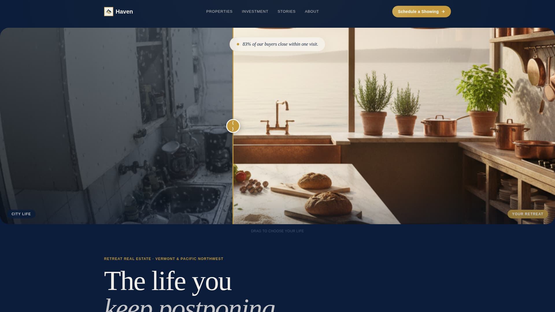 Haven - Trusted Vacationhome Landing Page Template