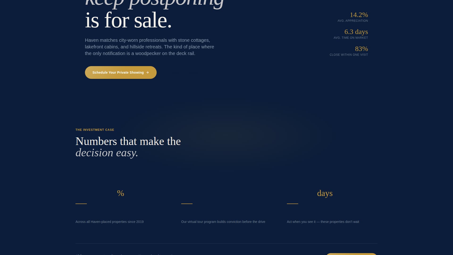 Haven - Trusted Vacationhome Landing Page Template