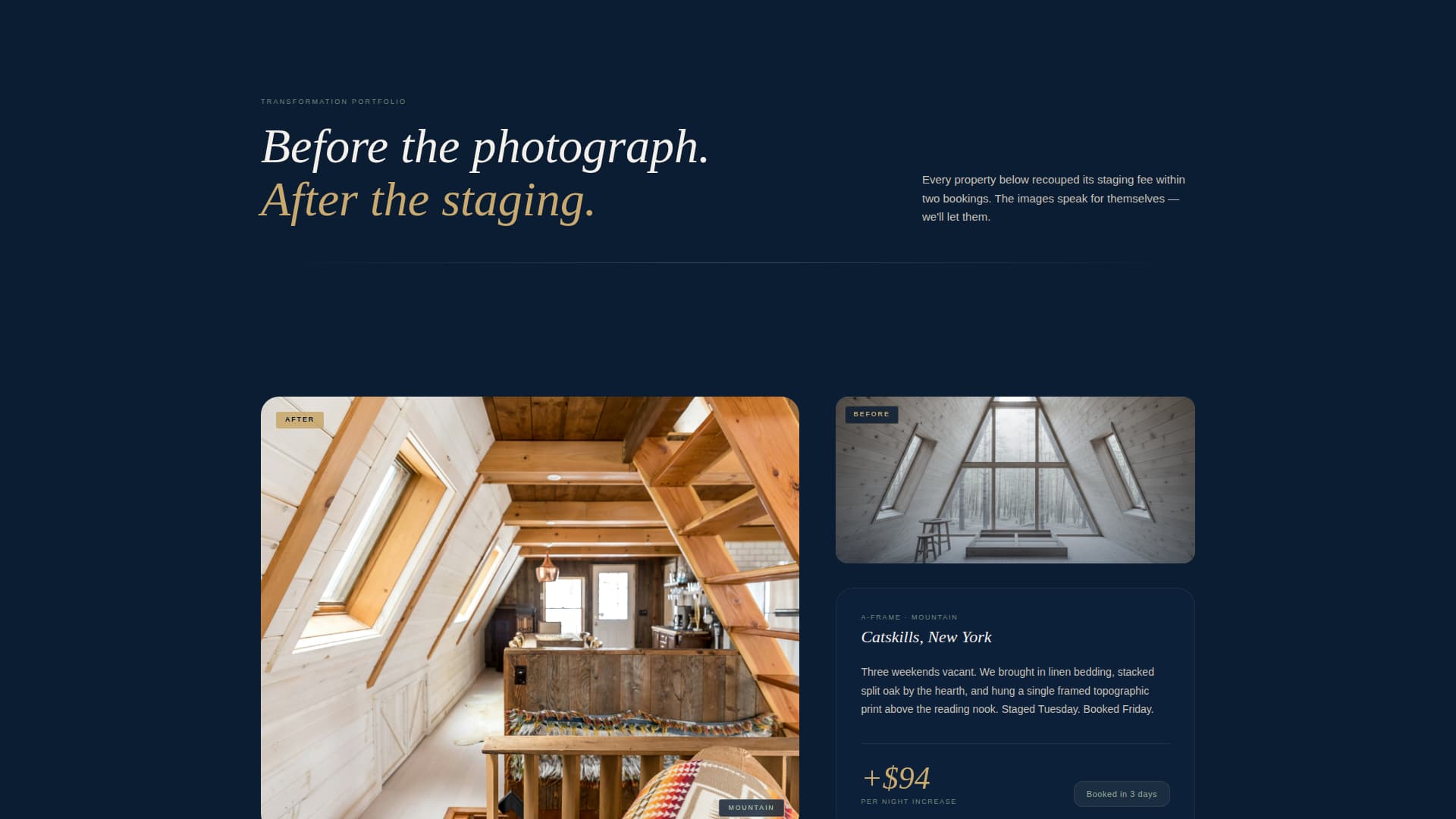Transform — Expert Home Staging Landing Page Template