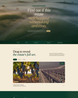 Terroir - Prestigious Vineyard Landing Page Template