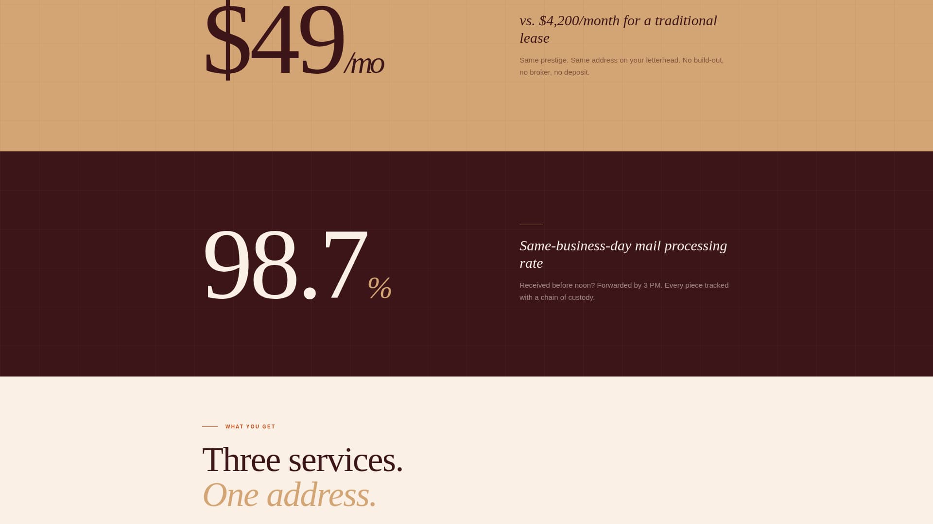 Presence — Luxe Virtual Office Landing Page Template