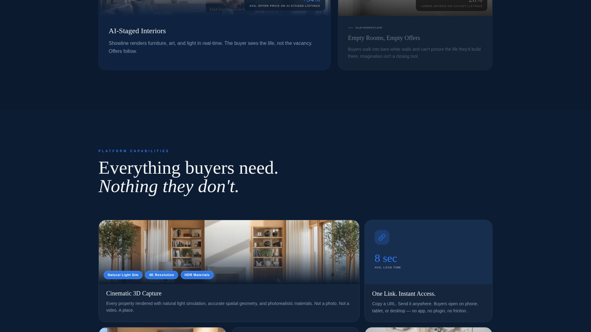 Showline - Immersive Proptech Landing Page Template