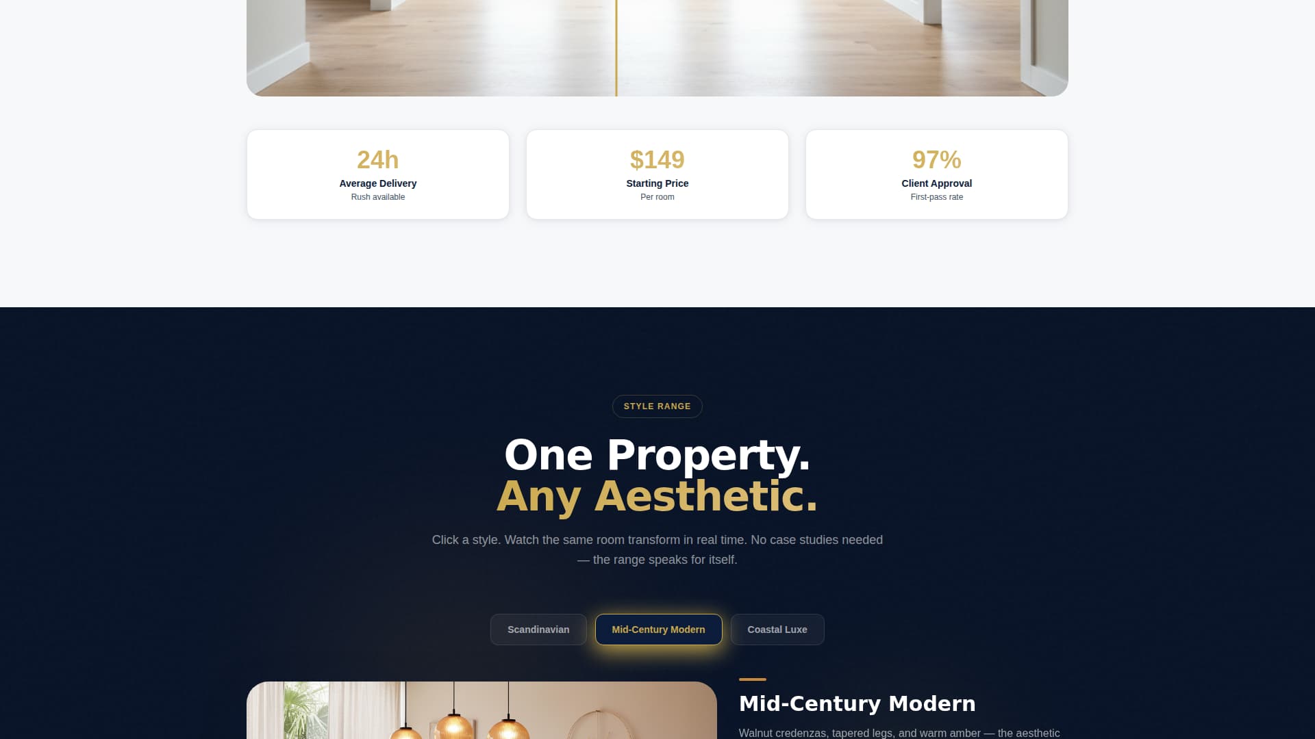 Stage - Immersive Virtualstaging Landing Page Template