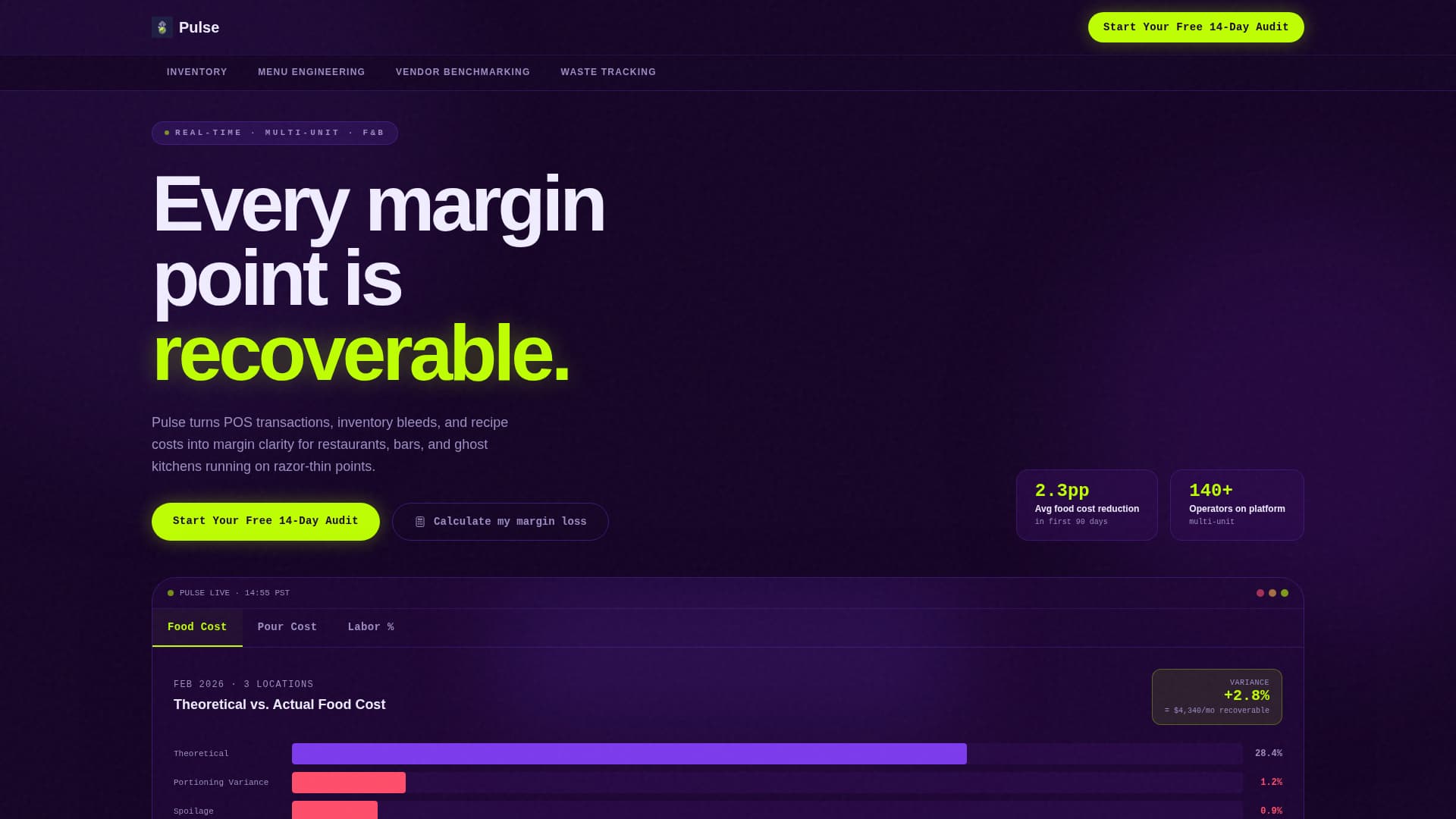 Feast — Premium Service Landing Page Template
