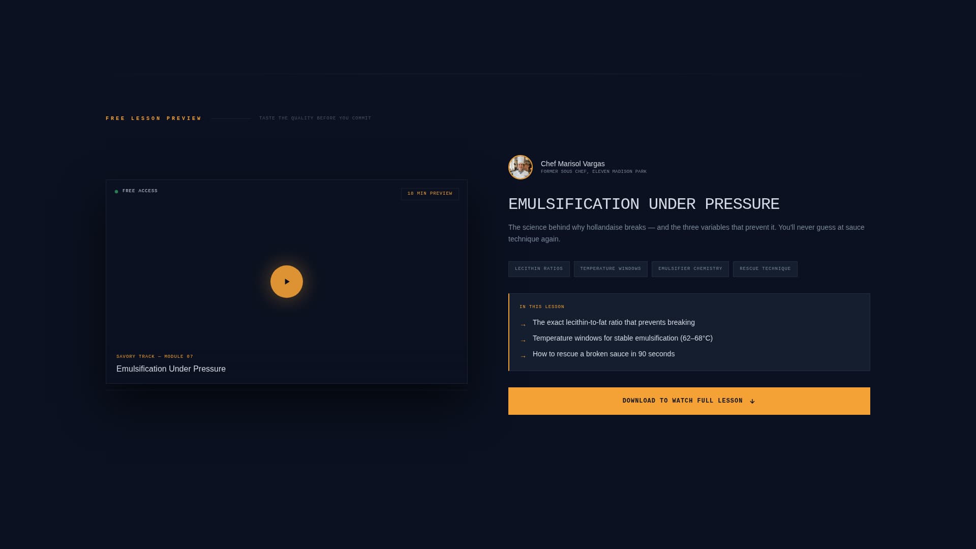 Palate - Immersive Culinary Landing Page Template