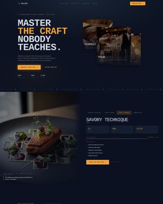 Palate - Immersive Culinary Landing Page Template