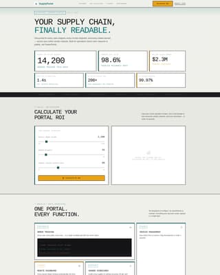 Supplyportal - Powerful Food & Beverage Landing Page Template