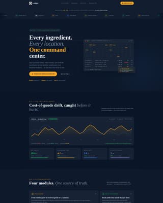 Ledger - Powerful ERP Landing Page Template