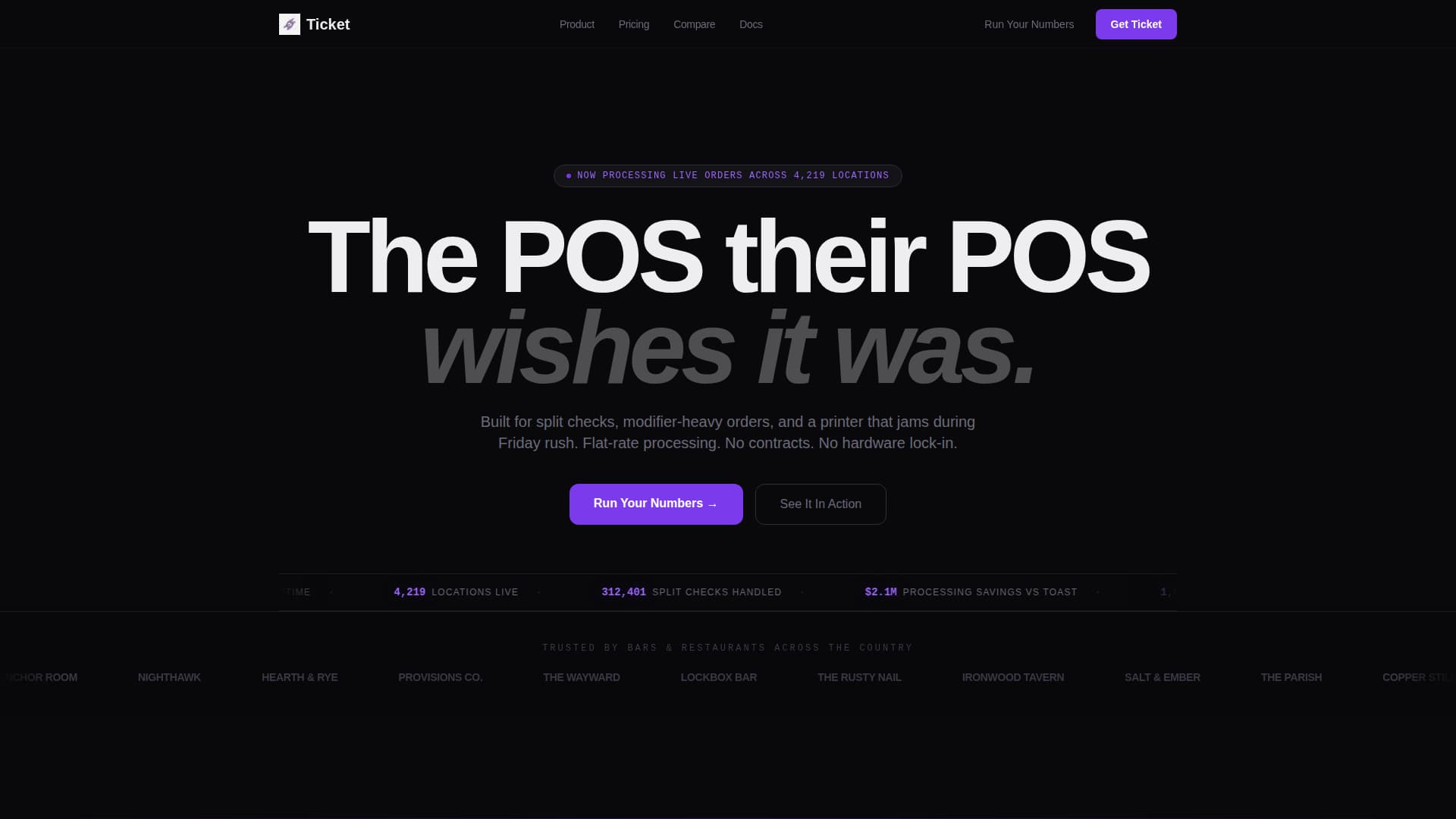 Reserve — Restaurant Management Landing Page Template