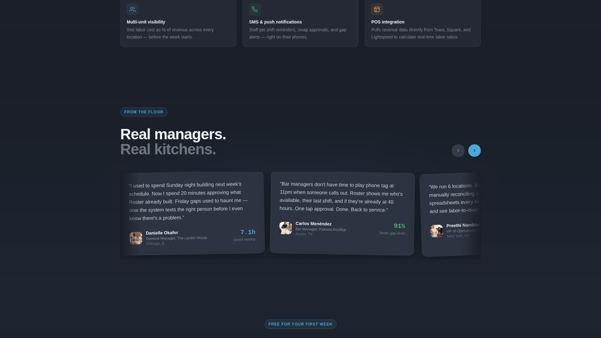 Roster - Dynamic Staff Scheduling Landing Page Template